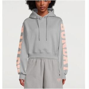 ROTATE BIRGER CHRISTENSEN Sunday Viola Organic Cotton Cropped Hoodie Medium